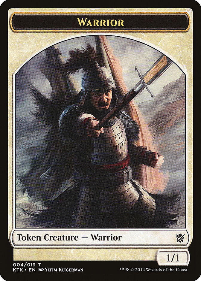 Warrior (004/013) [Khans of Tarkir Tokens] | Exor Games Dartmouth