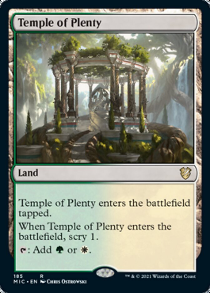 Temple of Plenty [Innistrad: Midnight Hunt Commander] | Exor Games Dartmouth