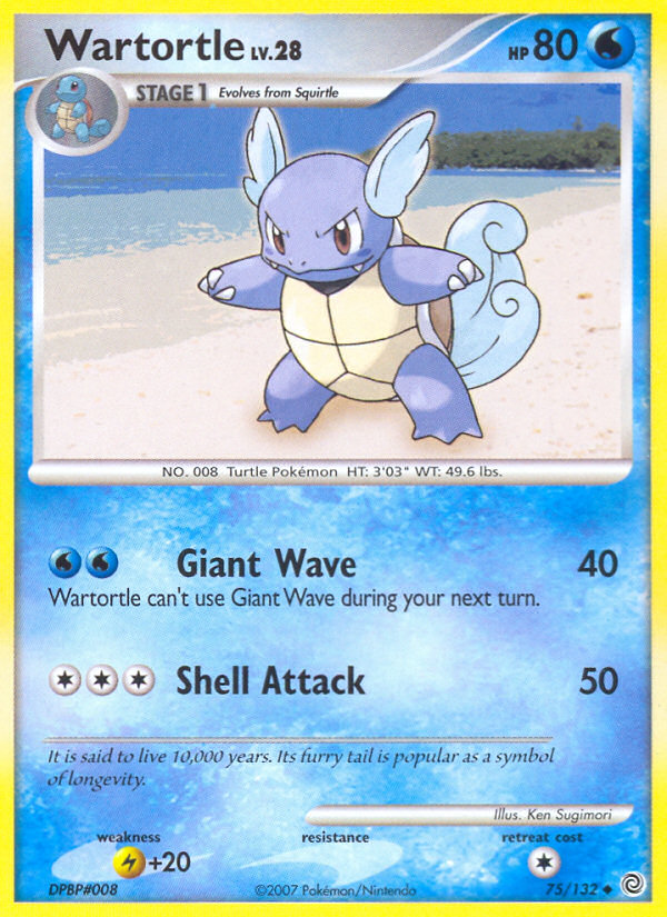 Wartortle (75/132) [Diamond & Pearl: Secret Wonders] | Exor Games Dartmouth