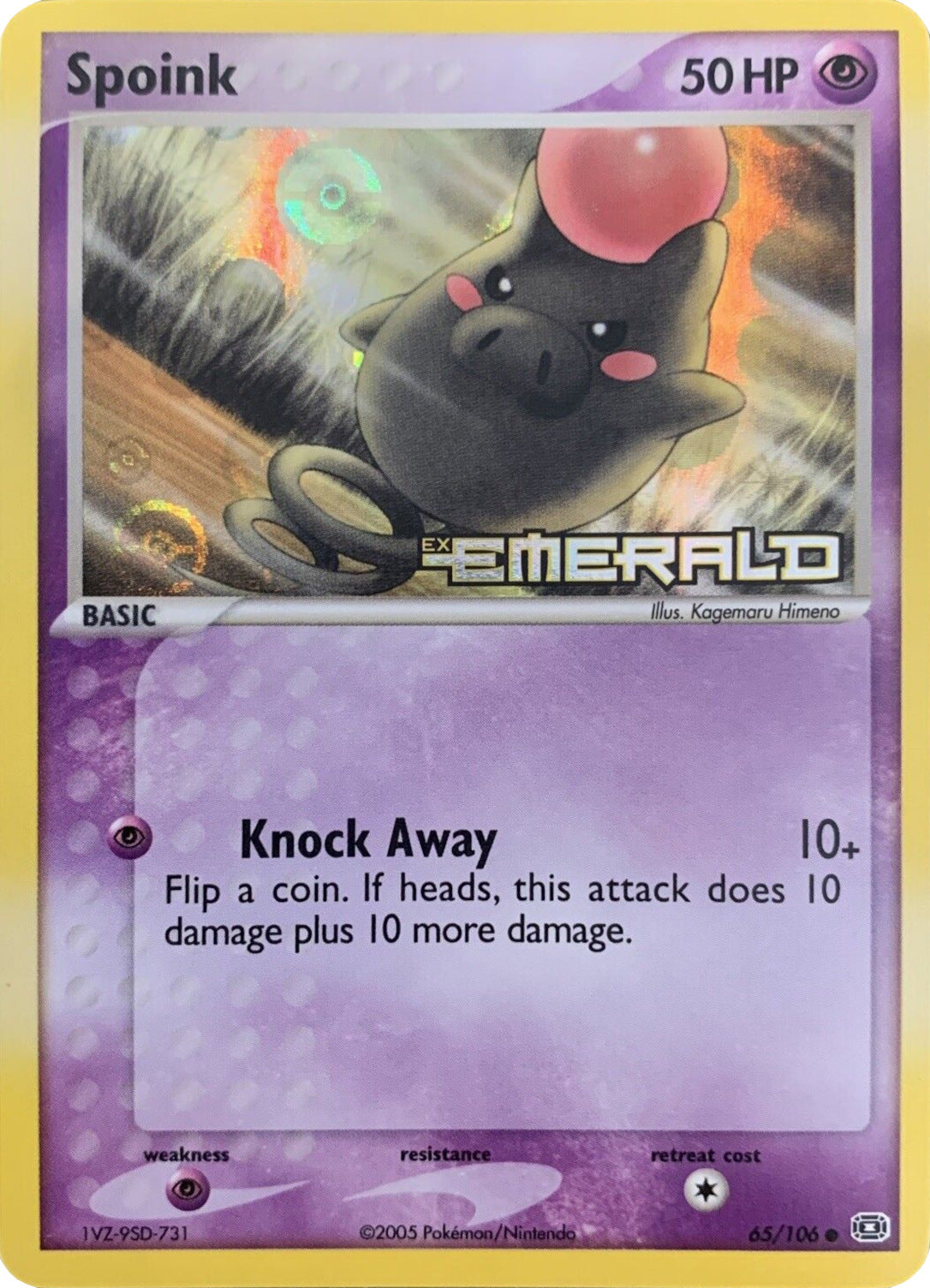 Spoink (65/106) (Stamped) [EX: Emerald] | Exor Games Dartmouth