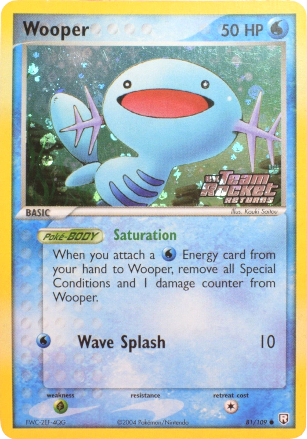 Wooper (81/109) (Stamped) [EX: Team Rocket Returns] | Exor Games Dartmouth