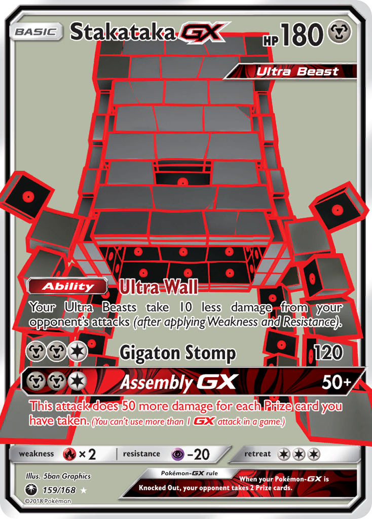 Stakataka GX (159/168) [Sun & Moon: Celestial Storm] | Exor Games Dartmouth