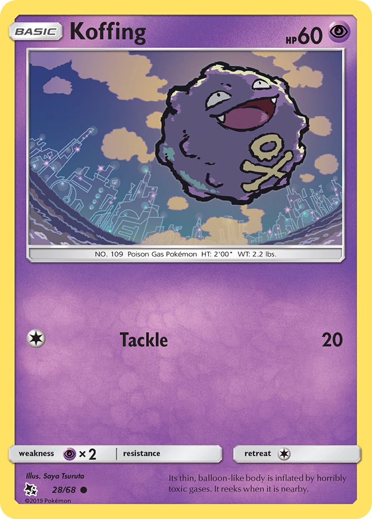Koffing (28/68) [Sun & Moon: Hidden Fates] | Exor Games Dartmouth