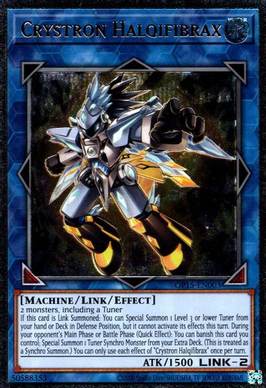 Crystron Halqifibrax [OP15-EN003] Ultimate Rare | Exor Games Dartmouth