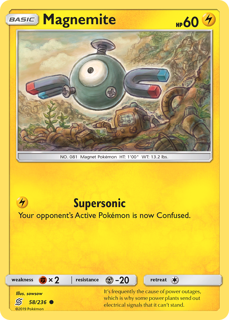 Magnemite (58/236) [Sun & Moon: Unified Minds] | Exor Games Dartmouth