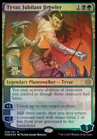 Tyvar, Jubilant Brawler [Phyrexia: All Will Be One Prerelease Promos] | Exor Games Dartmouth