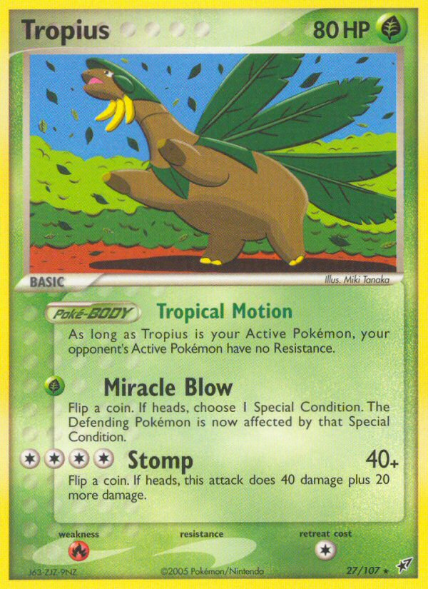 Tropius (27/107) [EX: Deoxys] | Exor Games Dartmouth