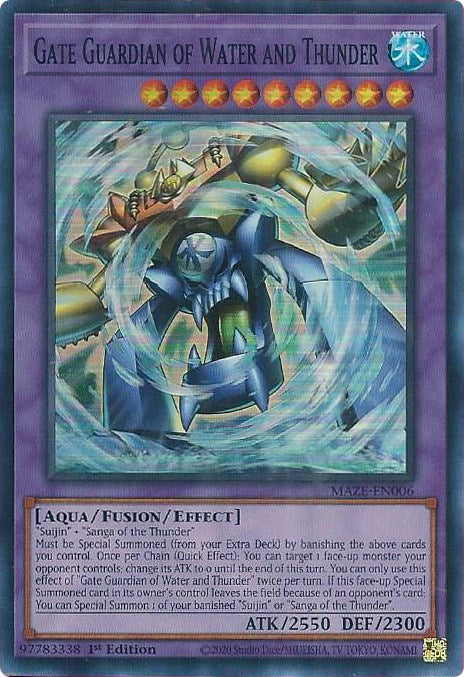 Gate Guardian of Water and Thunder [MAZE-EN006] Super Rare | Exor Games Dartmouth