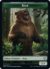 Kavu // Bear Double-sided Token [Dominaria United Commander Tokens] | Exor Games Dartmouth