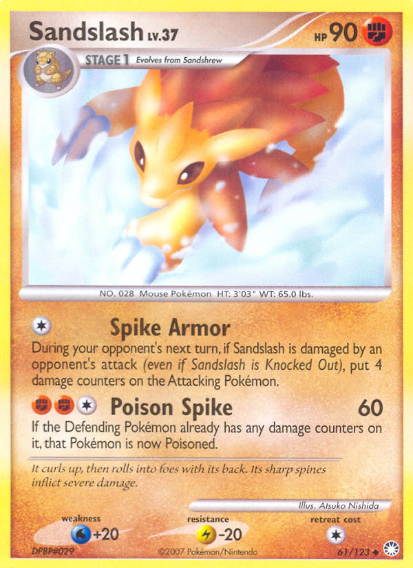 Sandslash (61/123) [Diamond & Pearl: Mysterious Treasures] | Exor Games Dartmouth