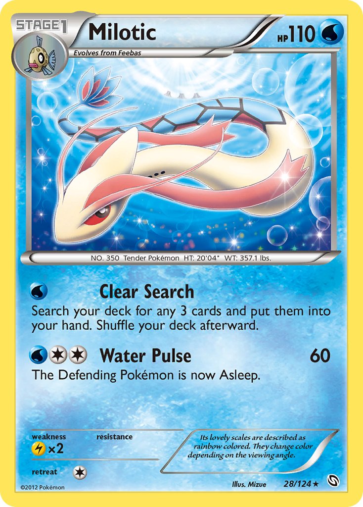 Milotic (28/124) (Theme Deck Exclusive) [Black & White: Dragons Exalted] | Exor Games Dartmouth