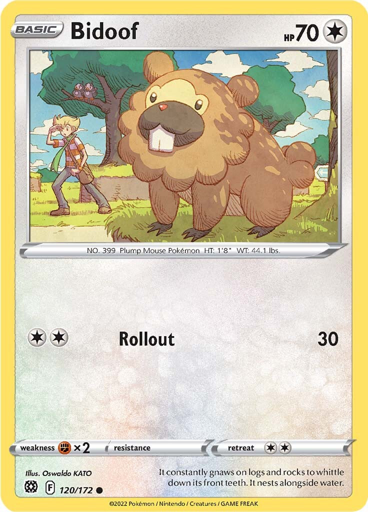 Bidoof (120/172) [Sword & Shield: Brilliant Stars] | Exor Games Dartmouth