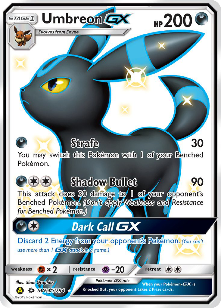 Umbreon GX (SV69/SV94) [Sun & Moon: Hidden Fates - Shiny Vault] | Exor Games Dartmouth