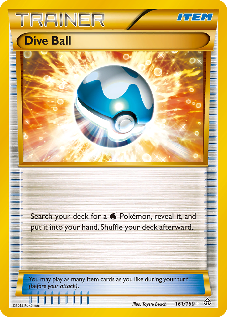 Dive Ball (161/160) [XY: Primal Clash] | Exor Games Dartmouth