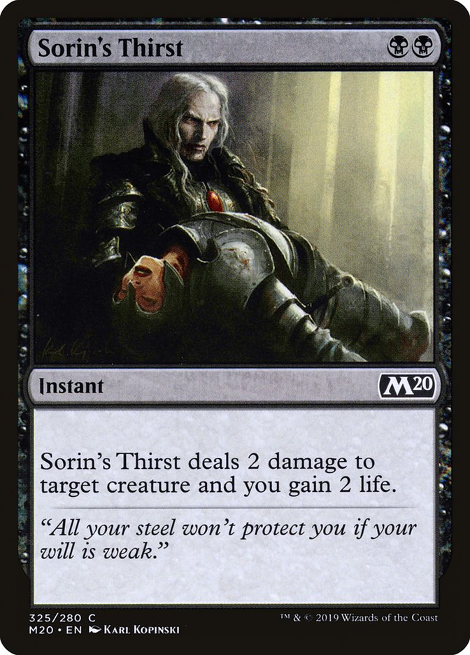 Sorin's Thirst [Core Set 2020] | Exor Games Dartmouth