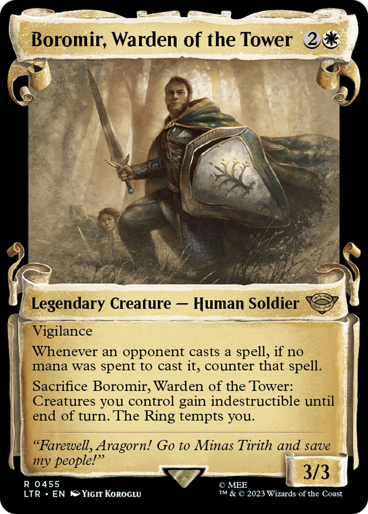 Boromir, Warden of the Tower [The Lord of the Rings: Tales of Middle-Earth Showcase Scrolls] | Exor Games Dartmouth