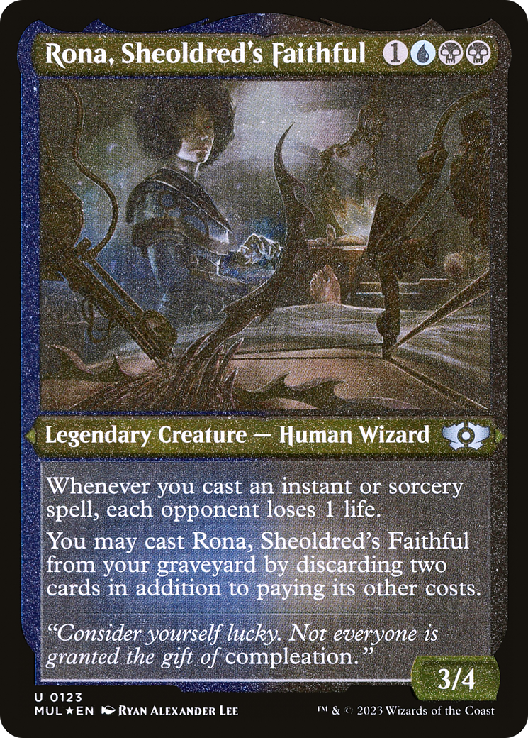 Rona, Sheoldred's Faithful (Foil Etched) [Multiverse Legends] | Exor Games Dartmouth