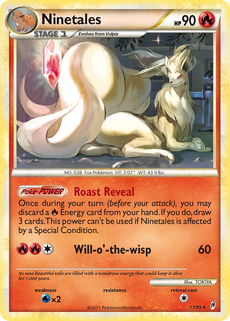 Ninetales (17/95) (Theme Deck Exclusive) [HeartGold & SoulSilver: Call of Legends] | Exor Games Dartmouth