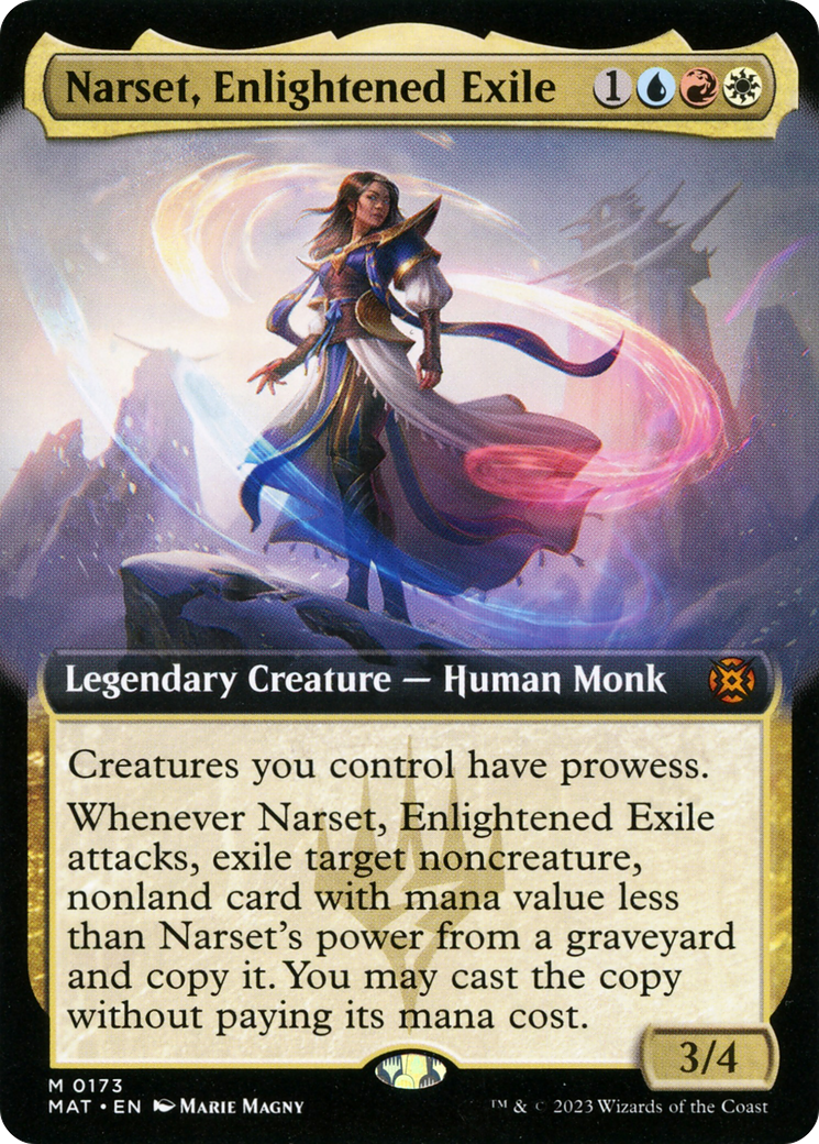 Narset, Enlightened Exile (Extended Art) [March of the Machine: The Aftermath] | Exor Games Dartmouth