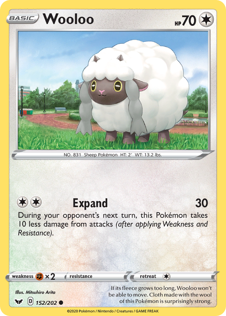 Wooloo (152/202) [Sword & Shield: Base Set] | Exor Games Dartmouth