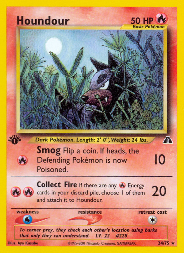 Houndour (24/75) [Neo Discovery 1st Edition] | Exor Games Dartmouth