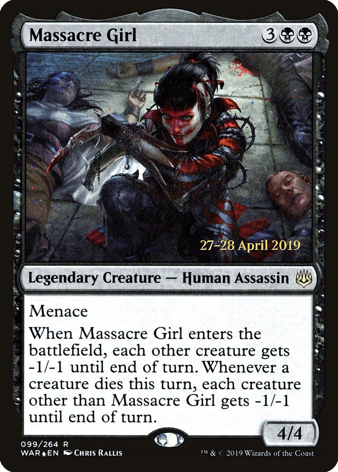 Massacre Girl  [War of the Spark Prerelease Promos] | Exor Games Dartmouth