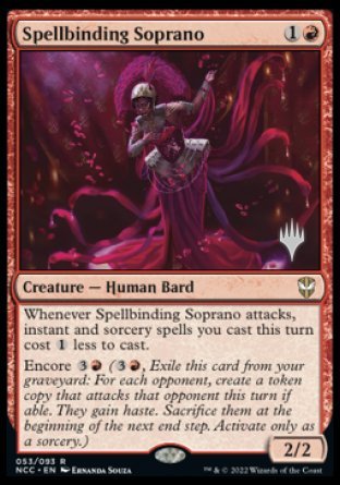 Spellbinding Soprano (Promo Pack) [Streets of New Capenna Commander Promos] | Exor Games Dartmouth