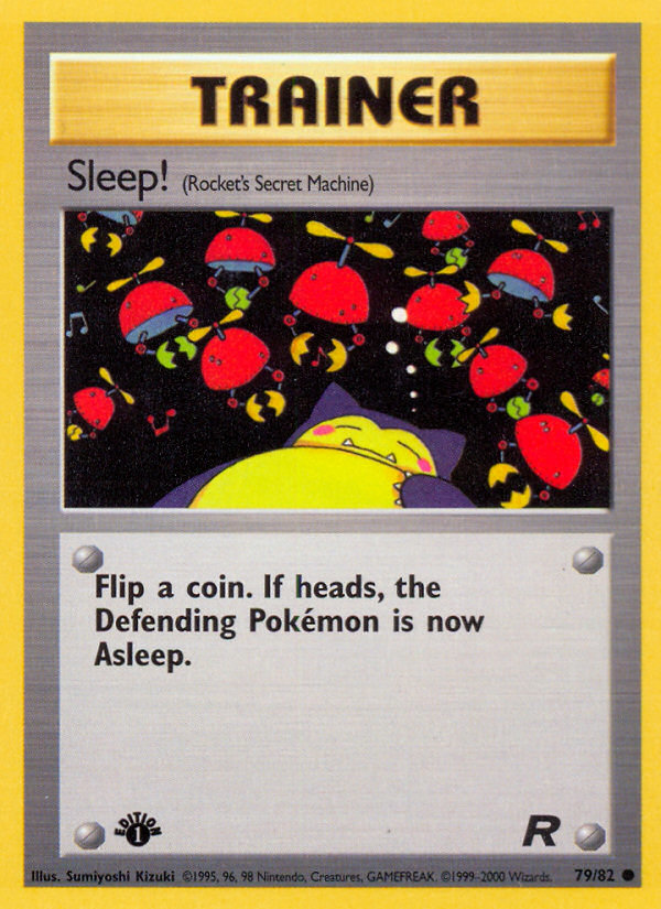 Sleep! (79/82) [Team Rocket 1st Edition] | Exor Games Dartmouth