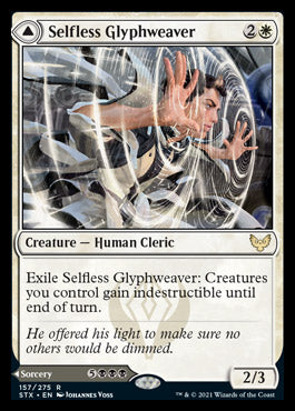 Selfless Glyphweaver // Deadly Vanity [Strixhaven: School of Mages] | Exor Games Dartmouth