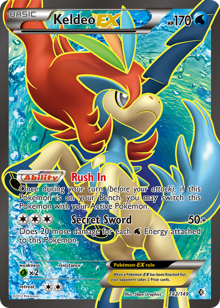 Keldeo EX (142/149) [Black & White: Boundaries Crossed] | Exor Games Dartmouth