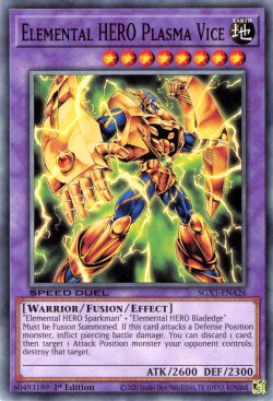 Elemental HERO Plasma Vice [SGX1-ENA26] Common | Exor Games Dartmouth
