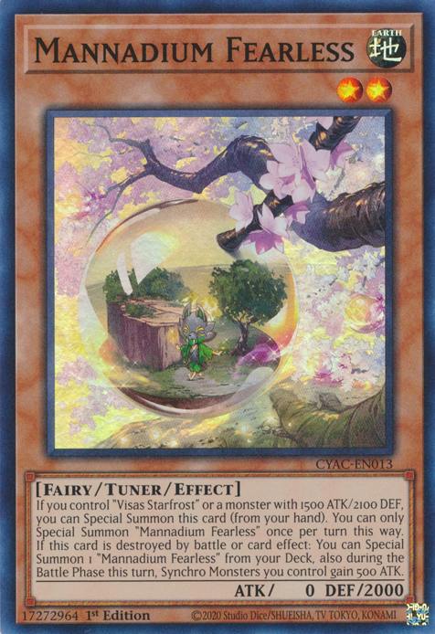 Mannadium Fearless [CYAC-EN013] Super Rare | Exor Games Dartmouth