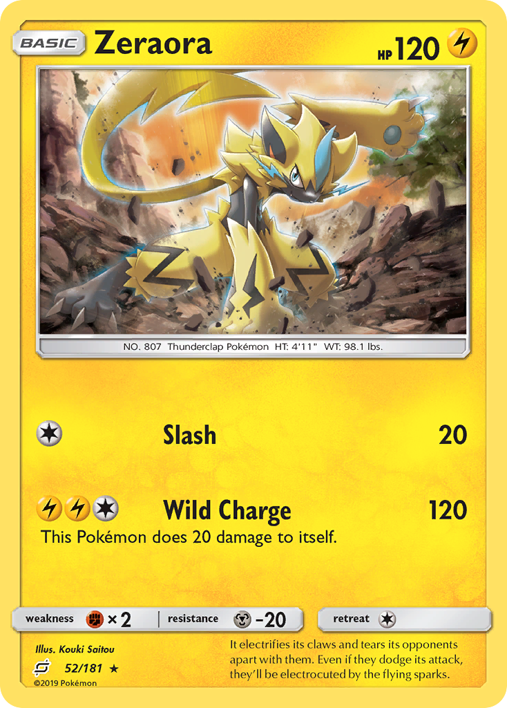 Zeraora (52/181) [Sun & Moon: Team Up] | Exor Games Dartmouth