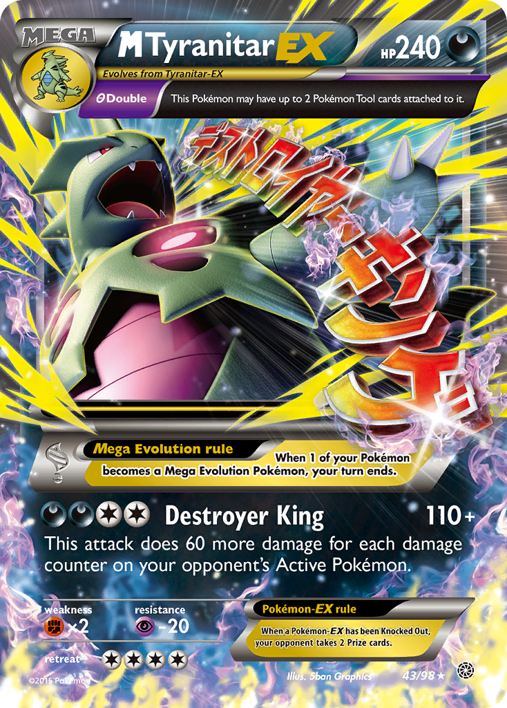 M Tyranitar EX (43/98) [XY: Ancient Origins] | Exor Games Dartmouth