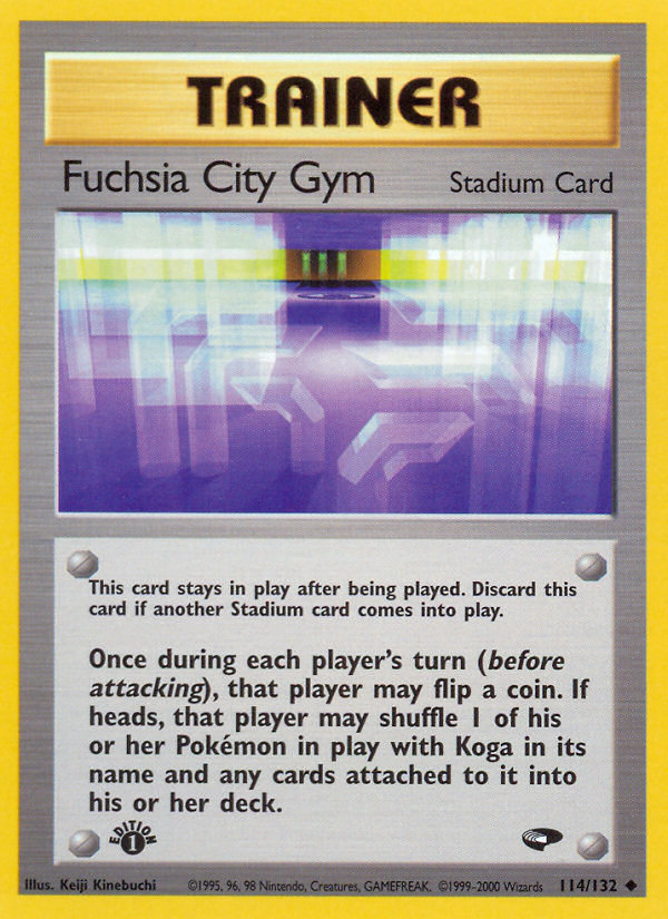 Fuchsia City Gym (114/132) [Gym Challenge 1st Edition] | Exor Games Dartmouth