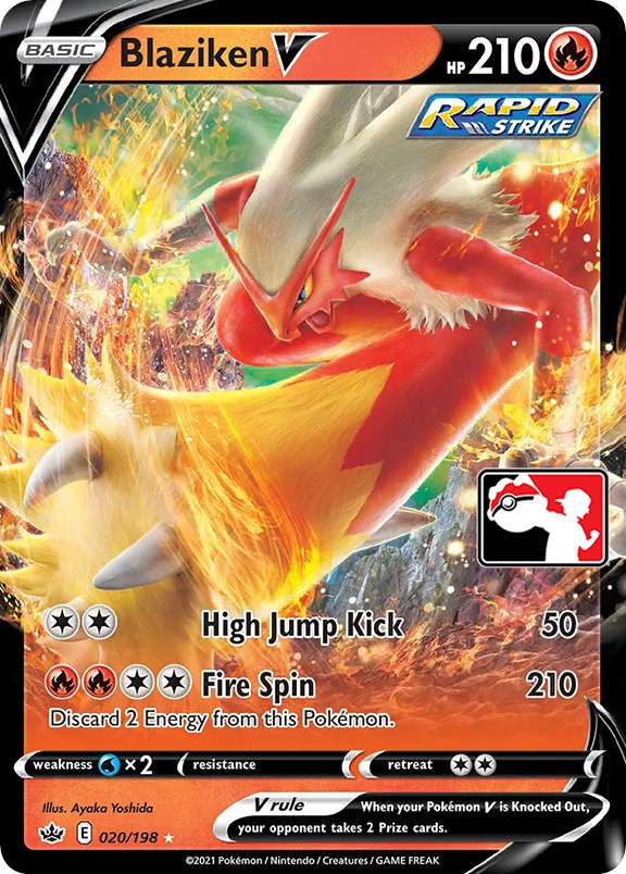 Blaziken V (020/198) [Prize Pack Series One] | Exor Games Dartmouth