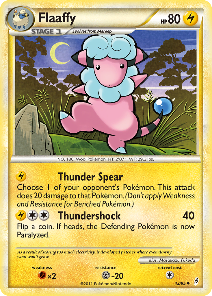 Flaaffy (43/95) [HeartGold & SoulSilver: Call of Legends] | Exor Games Dartmouth
