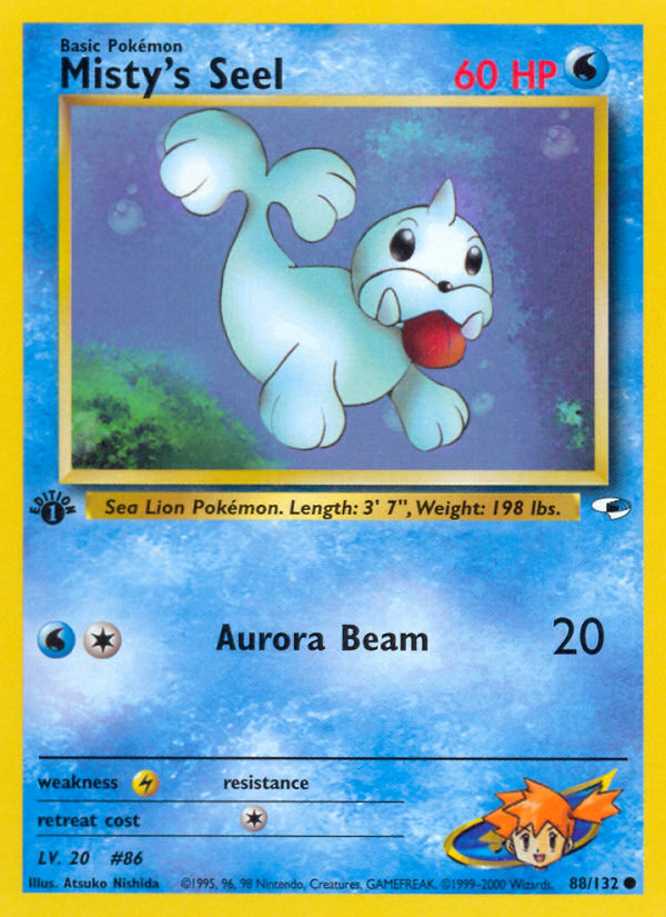 Misty's Seel (88/132) [Gym Heroes 1st Edition] | Exor Games Dartmouth