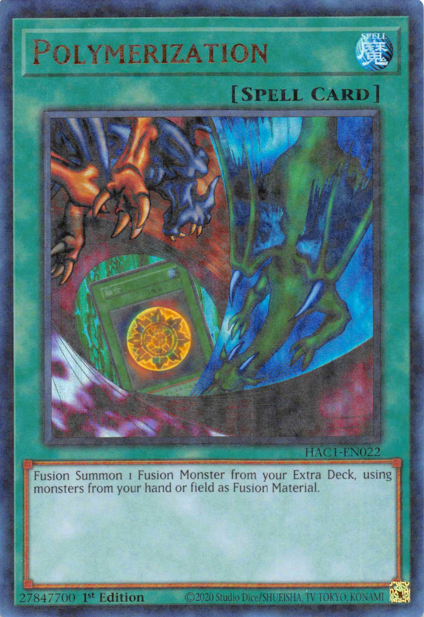 Polymerization (Duel Terminal) [HAC1-EN022] Parallel Rare | Exor Games Dartmouth