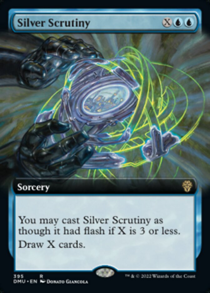Silver Scrutiny (Extended Art) [Dominaria United] | Exor Games Dartmouth