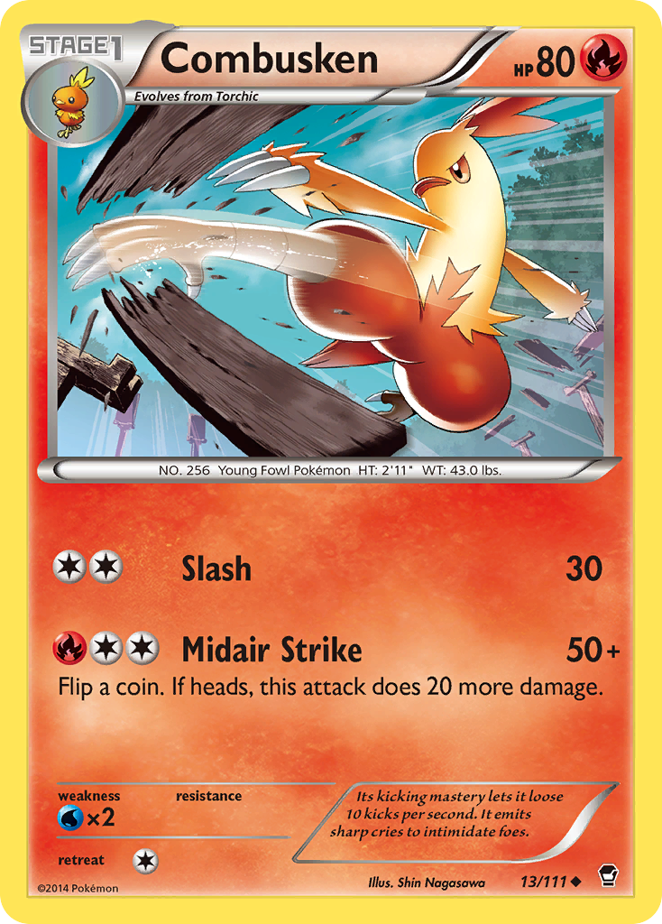 Combusken (13/111) [XY: Furious Fists] | Exor Games Dartmouth