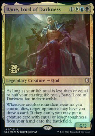 Bane, Lord of Darkness [Commander Legends: Battle for Baldur's Gate Prerelease Promos] | Exor Games Dartmouth