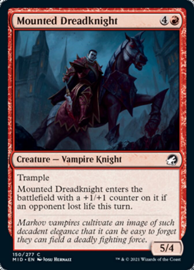 Mounted Dreadknight [Innistrad: Midnight Hunt] | Exor Games Dartmouth