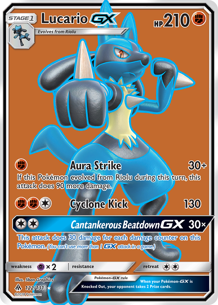 Lucario GX (122/131) [Sun & Moon: Forbidden Light] | Exor Games Dartmouth