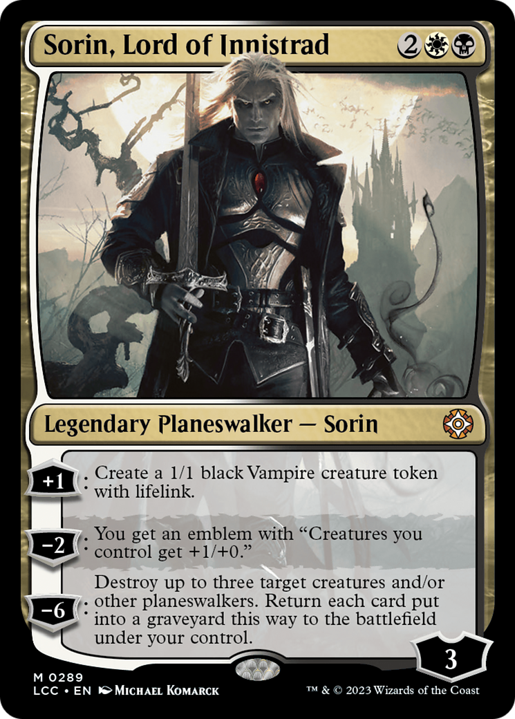 Sorin, Lord of Innistrad [The Lost Caverns of Ixalan Commander] | Exor Games Dartmouth