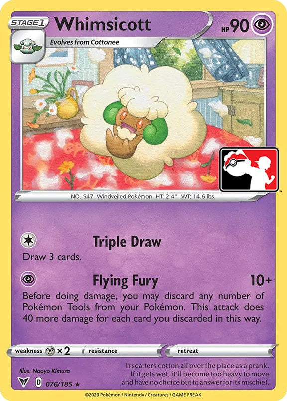 Whimsicott (076/185) [Prize Pack Series One] | Exor Games Dartmouth