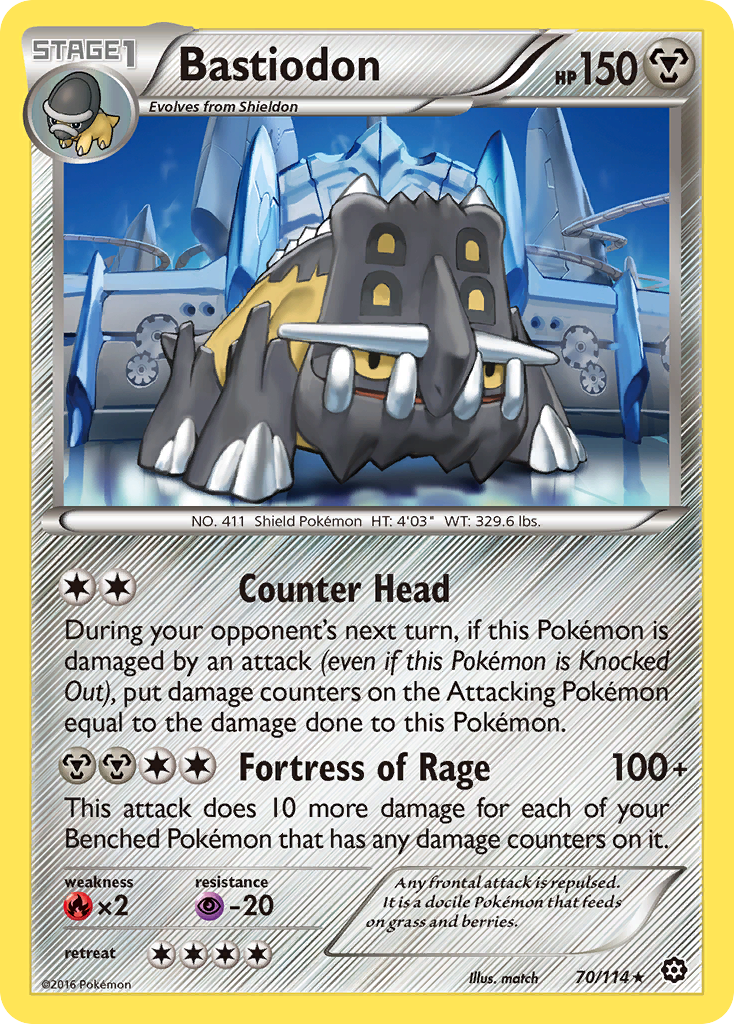 Bastiodon (70/114) [XY: Steam Siege] | Exor Games Dartmouth