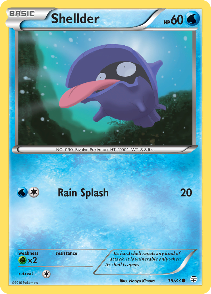 Shellder (19/83) [XY: Generations] | Exor Games Dartmouth