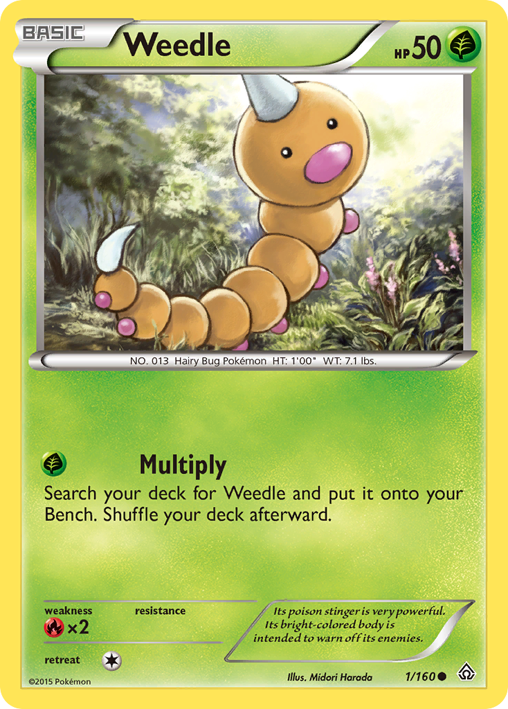 Weedle (1/160) [XY: Primal Clash] | Exor Games Dartmouth