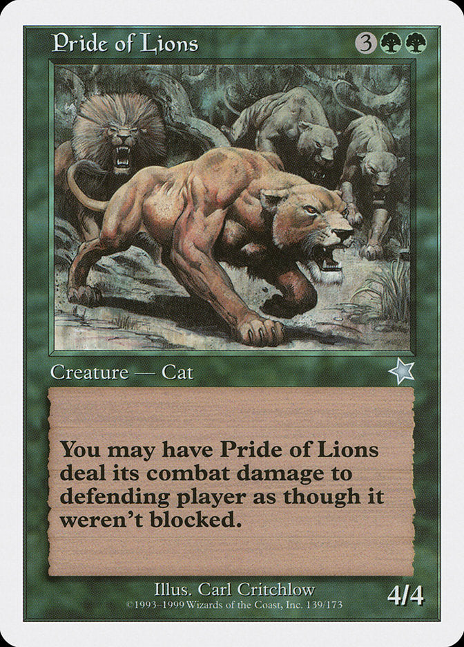 Pride of Lions [Starter 1999] | Exor Games Dartmouth